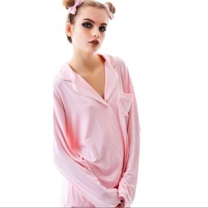 NWT Wild Fox Pink Pajama Set Love Potion No 9 Sz L